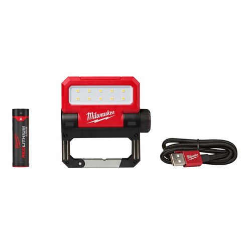 Milwaukee 2114-21USB RECHARGEABLE ROVER PIVOTING FLOOD LIGHT (1) REDLITH BATT KIT