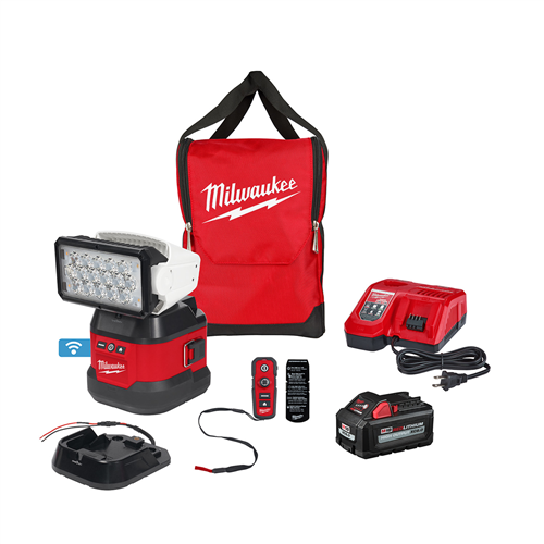 Milwaukee 2123-21HdM18 Utility Remote Control Search Light Kit W/ Por