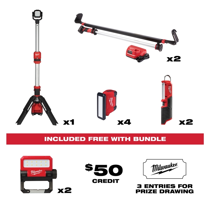 Milwaukee 21Tde-M12Lit2021 Tde M12 Lighting Bundle