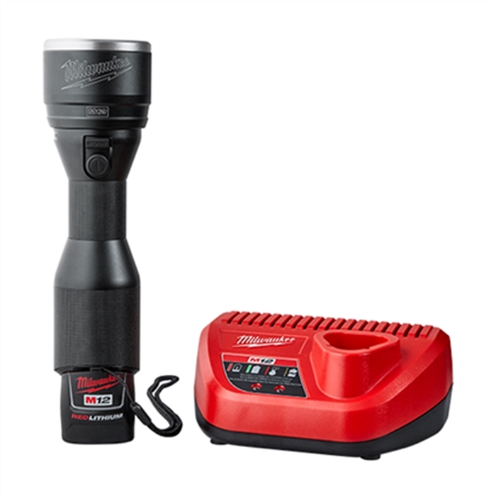 Milwaukee 2355-21M12 800 LUMENS LED METAL FLASHLIGHT (1) REDLITH CP1.5 BATT KIT