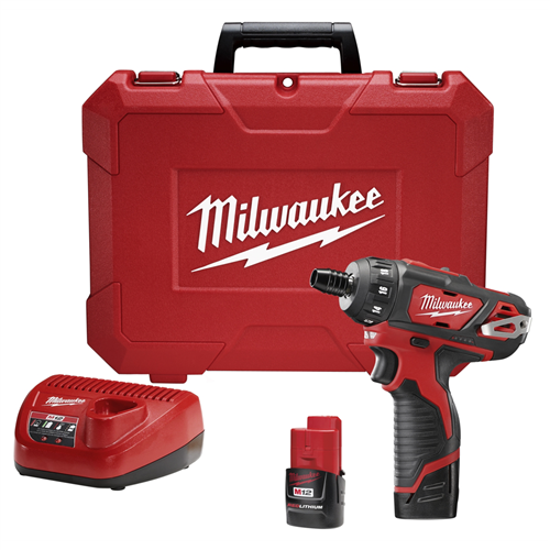 Milwaukee 2406-22M12 1/4" HEX SCREWDRIVER 1 BATT KIT