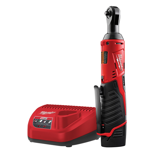 Milwaukee 2456-21M12 CRDLESS 1/4" LITH RATCHET (1) REDLITHIUM CP1.5 BATT KIT