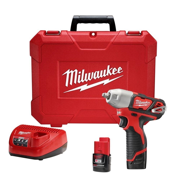 Milwaukee 2461-22M12 1/4" IMP WRENCH (2) BATT KIT