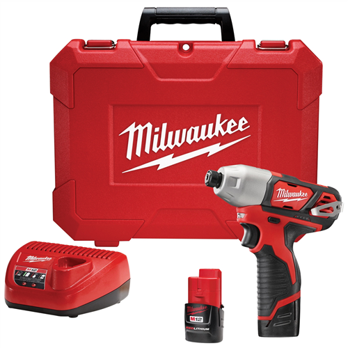Milwaukee 2462-22M12 1/4" HEX IMP DRIVER (1) BATT KIT