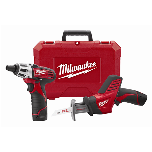 Milwaukee 2490-22M12 2-PC COMBO SCREWDRIVER RECIP SAW (1) LITH-ION BATT KIT