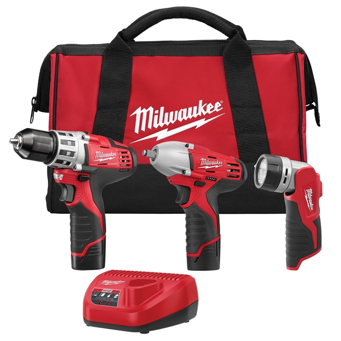 Milwaukee 2493-23M12 3-PC 3/8" DRIVE COMBO KIT