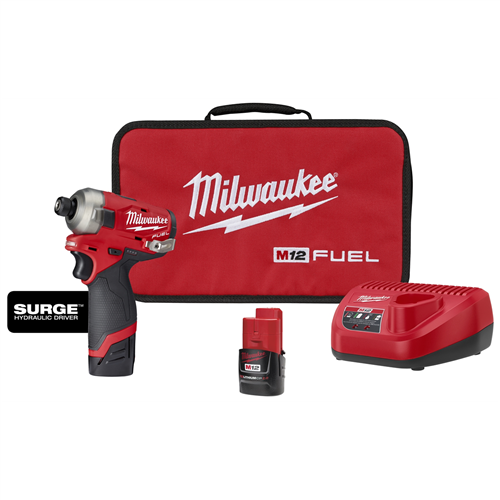 Milwaukee 2551-22M12 FUEL SURGE 1/4" HEX HYDRAULIC DRIVER 2 BATT