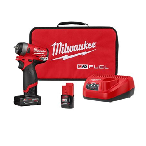 Milwaukee 2552-22M12 FUEL 1/4" STUBBY IMP WRENCH BATTERY KIT