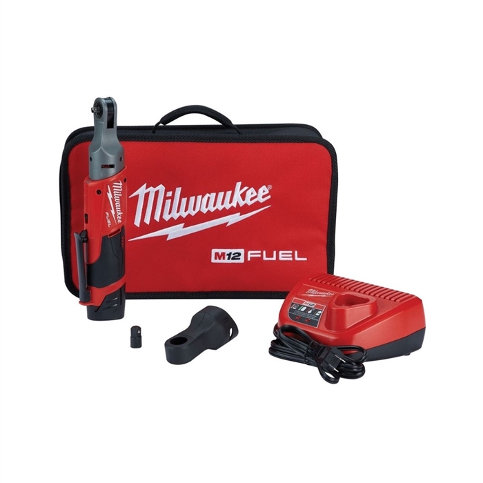 Milwaukee 2556-21M12 FUEL 1/4" CORDLESS RATCHET AUTO (1) BATT KIT