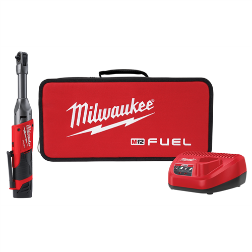 Milwaukee 2559-21M12 FUEL 1/4" EXT REACH RATCHET 1 BATT KIT