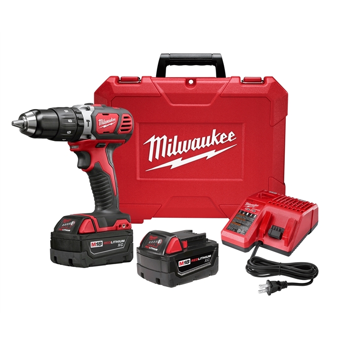 Milwaukee 2607-22M18 1/2" COMP HAMMER DRILL / DRIVER (2) BATT KIT