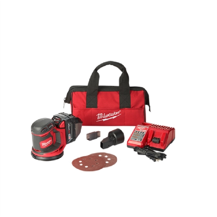 Milwaukee 2648-21M18 RANDOM ORBIT SANDER (1) REDLITH XC BATT KIT
