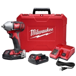 Milwaukee 2658-22CTM18 3/8" IMP WRENCH KIT FRICTION RING (2) BATT KIT