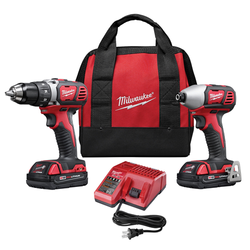 Milwaukee 2691-222-PC M18 COMP LITHIUM ION DRILL/DRIVER IMP WRENCH COMBO (2) BATT KIT