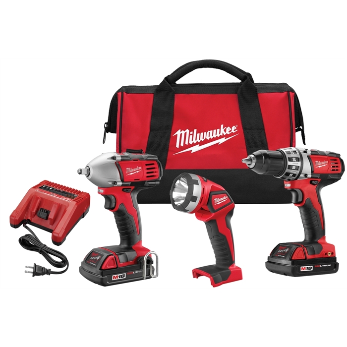 Milwaukee 2691-23M18 CORDLESS LITH-ION 3-TOOL COMBO KIT