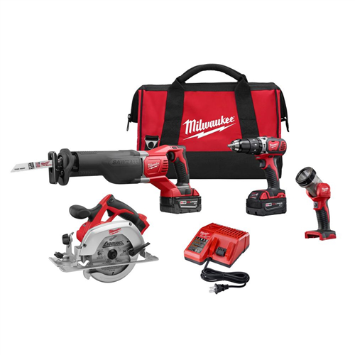 Milwaukee 2694-24M18 Combo Hammer Drill Saw Driver 4-Tool Kit