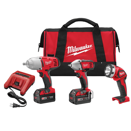 Milwaukee 2696-23M18 IMP WRENCH FLASHLIGHT 3-PC KIT