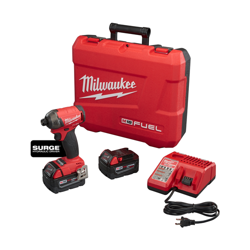 Milwaukee 2760-22M18 FUEL SURGE 1/4" HEX HYDRAULIC DRIVER (2) BATT KIT