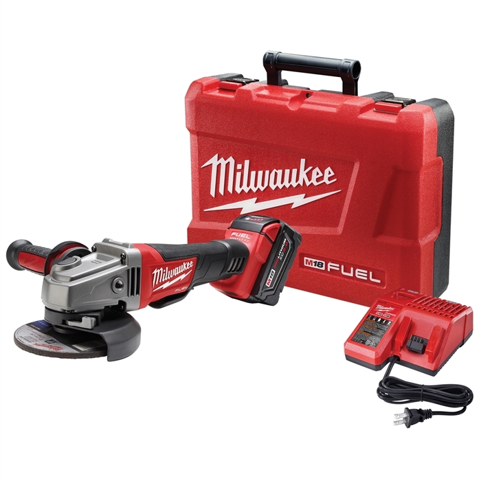 Milwaukee 2780-21M18 FUEL 4.5 - 5" GRINDER PADDLE SWITCH (1) REDLITH XC5.0 BATT KIT