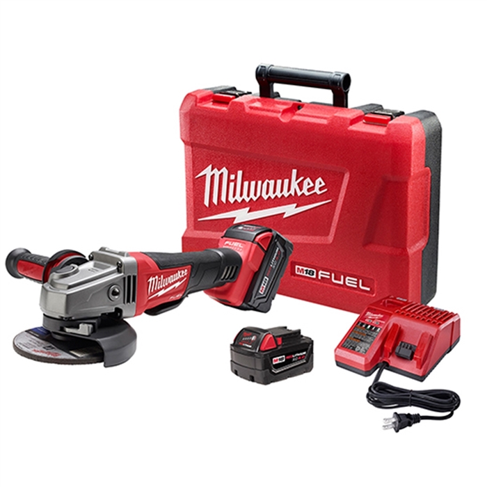 Milwaukee 2780-22M18 Fuel 4-1/2" Grinder W/ Paddle Switch (2 Bat.)