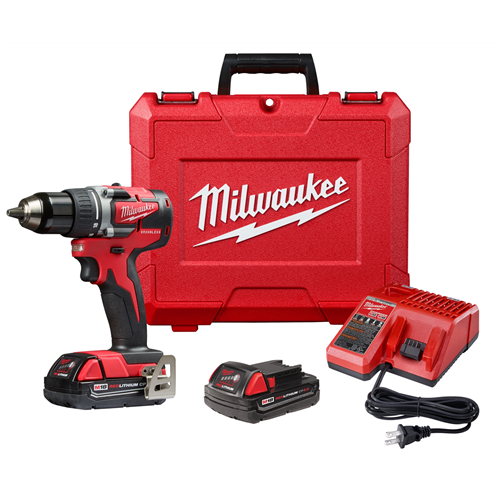 Milwaukee 2801-22CTM18 COMP BRUSHLESS 1/2" DRILL DRIVER (2) BATT KIT