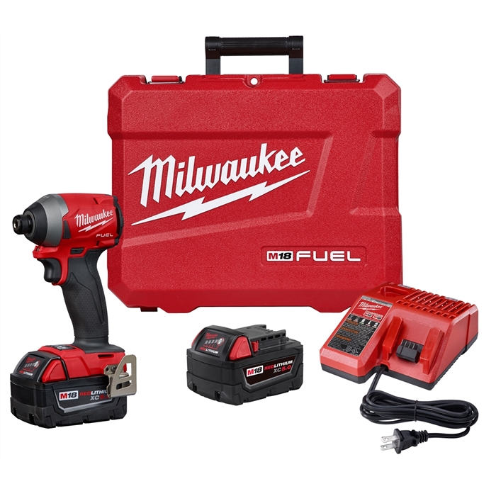 Milwaukee 2853-22M18 FUEL 1/4" HEX IMP DRIVER (2) BATT KIT