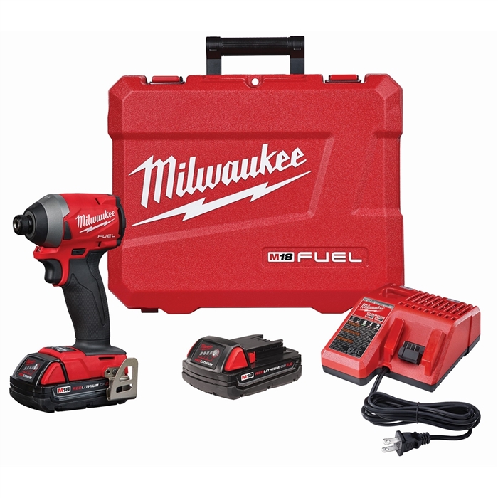 Milwaukee 2853-22CTM18 FUEL 1/4" HEX IMP DRIVER (2) BATT KIT
