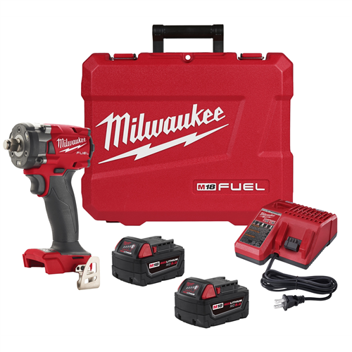 Milwaukee 2855-22M18 Fuel 1/2 Compact Impact Wrench W/ Fric Ring