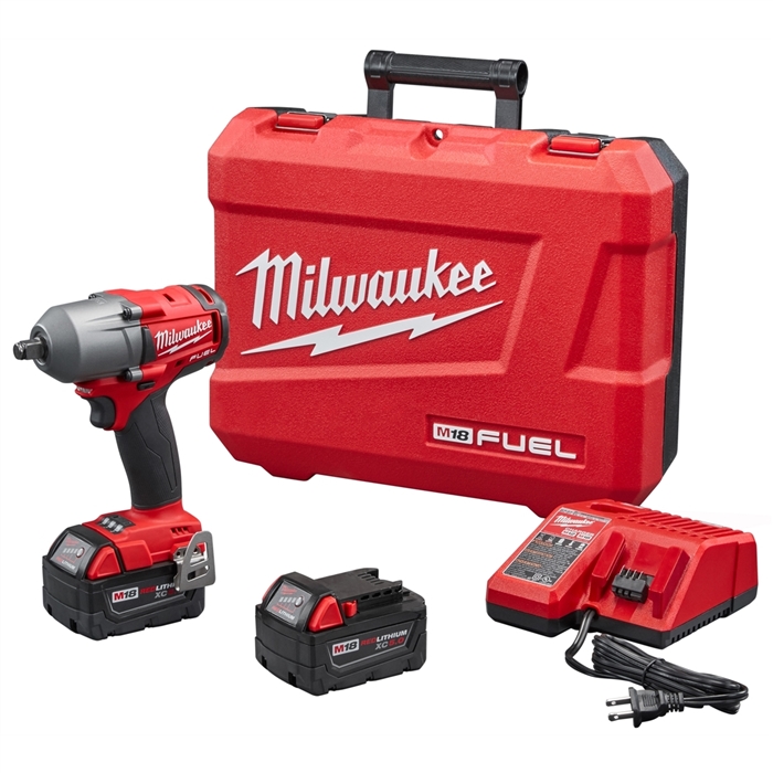 Milwaukee 2861-22M18 FUEL 1/2" MID-TORQUE IMP WRENCH FRICTION RING (2) BATT KIT
