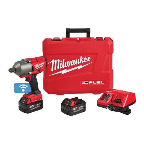 Milwaukee 2864-22M18 FUEL ONE-KEY HIGH TORQUE 3/4" IMP WRENCH AND FRICTION RING AND (2) BATT KIT