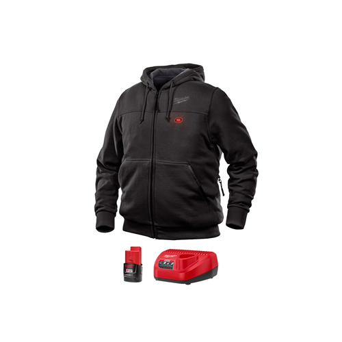 Milwaukee 302B-21SM12 HEATED HOODIE KIT, SIZE SMALL (BLACK)
