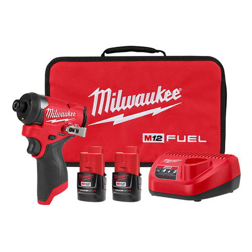 Milwaukee 3453-22M12 FUEL 1/4" Hex Impact Driver Kit