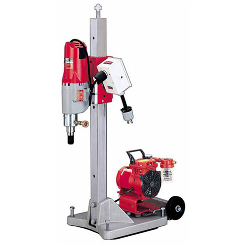 Milwaukee 4120-22Diamond Coring Rig, Large Base Stand, Vac-U-Rig Kit, Meter Box Motor
