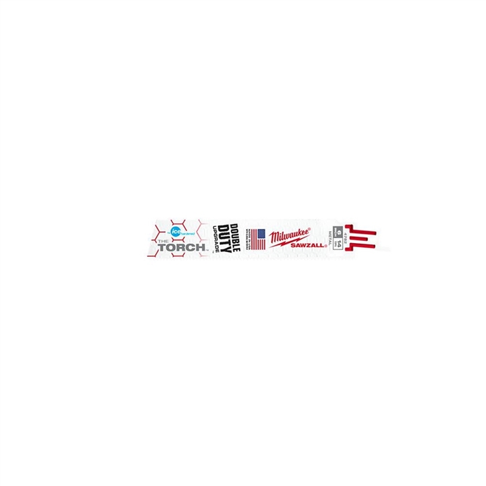 Milwaukee 48-00-4782(5-PK) OF 6" ICE HARDENED THE TORCH SAWZALL BLADES, 14 TPI