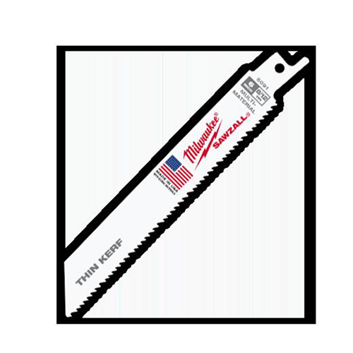 Milwaukee 48-00-5091Super Sawzall Bl 8/12T 6Lg