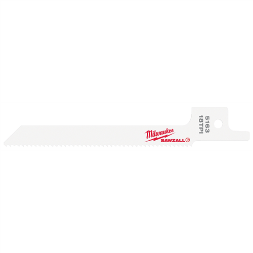 Milwaukee 48-00-51635-PK OF 3-5/8" 18 TPI SUPER SAWZALL BLADES