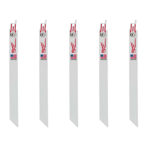 Milwaukee 48-00-51875-PK OF 6 24 TPI THIN METAL CUTTING SAWZALL RECIP SAW BLADES