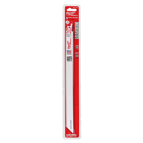 Milwaukee 48-00-51895-PK OF 9 14 TPI MEDIUM METAL CUTTING SAWZALL RECIP SAW BLADES