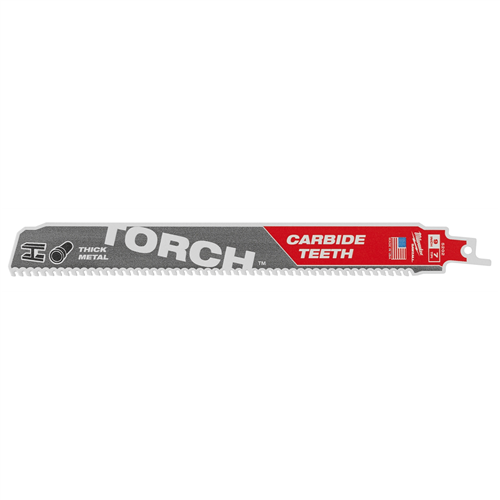 Milwaukee 48-00-52029" 7 TPI TORCH CARBIDE TEETH METAL CUTTING SAWZALL RECIP SAW BLADE