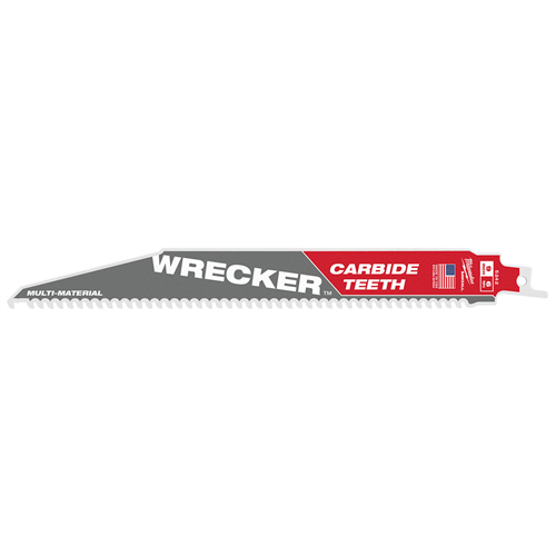 Milwaukee 48-00-52429" 6 Tpi The Wrecker With Carbide Teeth Sawzall Bl