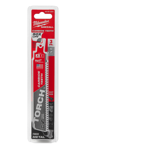 Milwaukee 48-00-5301The Torc With Carbide Teeth 7T 6L 3Pk