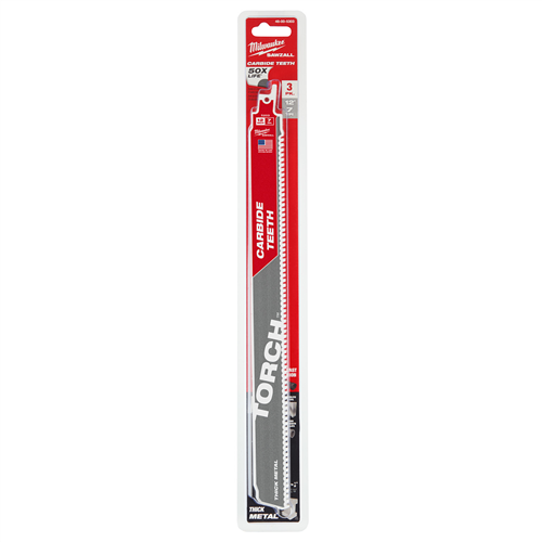 Milwaukee 48-00-530312" 7Tpi The Torch With Carbide Teeth 3Pk