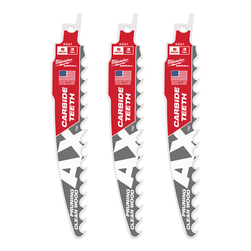 Milwaukee 48-00-53316" 3 Tpi The Ax With Carbide Teeth For Pruning & C