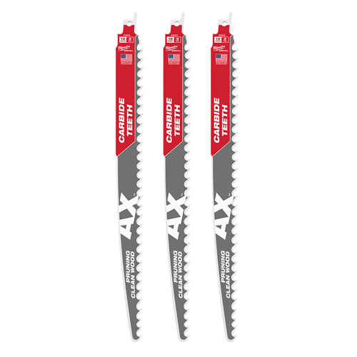 Milwaukee 48-00-533312" 3 Tpi The Ax With Carbide Teeth For Pruning &