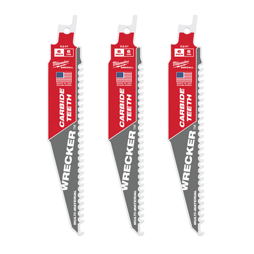 Milwaukee 48-00-53416" 6 Tpi The Wrecker With Carbide Teeth Sawzall Bl