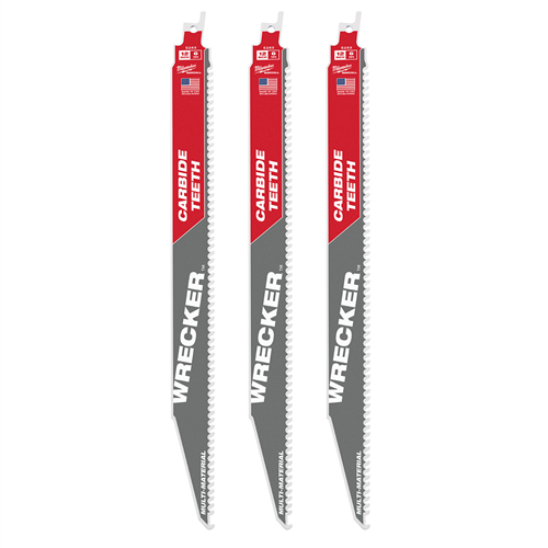 Milwaukee 48-00-534312" 6 Tpi The Wrecker With Carbide Teeth Sawzall B