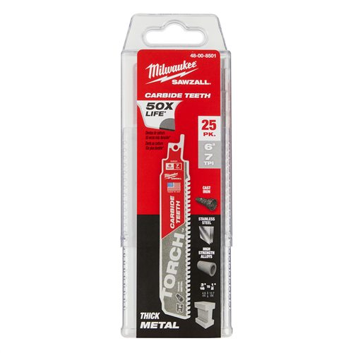 Milwaukee 48-00-85016" 7 Tpi The Torch(Tm) With Carbide Teeth 25Pk