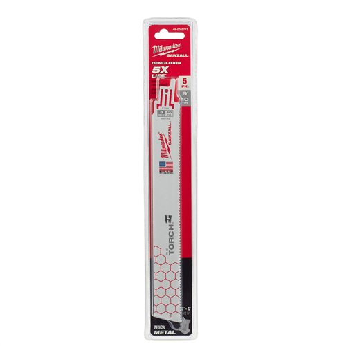 Milwaukee 48-01-27039" 10 Tpi The Torch Sawzall Blades (10 Pk Bulk)