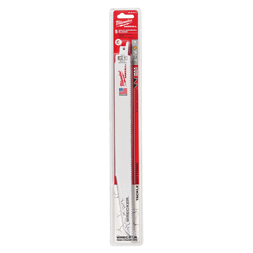 Milwaukee 48-01-2711The Wrecker Multi-Material Sawzall Blade 12" 7/11T