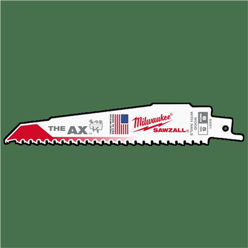 Milwaukee 48-01-7021Super Sawzall Bl 5/8T 6Lg Ax 100/Pk
